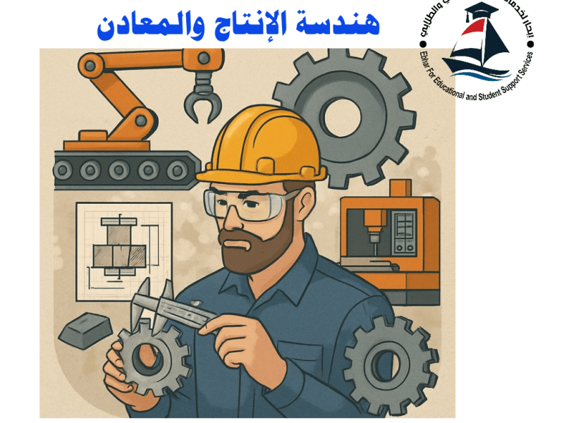 سجل الآن : تعرف على: ⚙️ تخصص هندسة الإنتاج والمعادن&nbsp; كل منتج عظيم يبدأ بفكرة… ومهندس إنتاج يحوّلها إلى&nbsp;واقع!